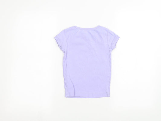 Gap Girls Purple   Basic T-Shirt Size 6 Years