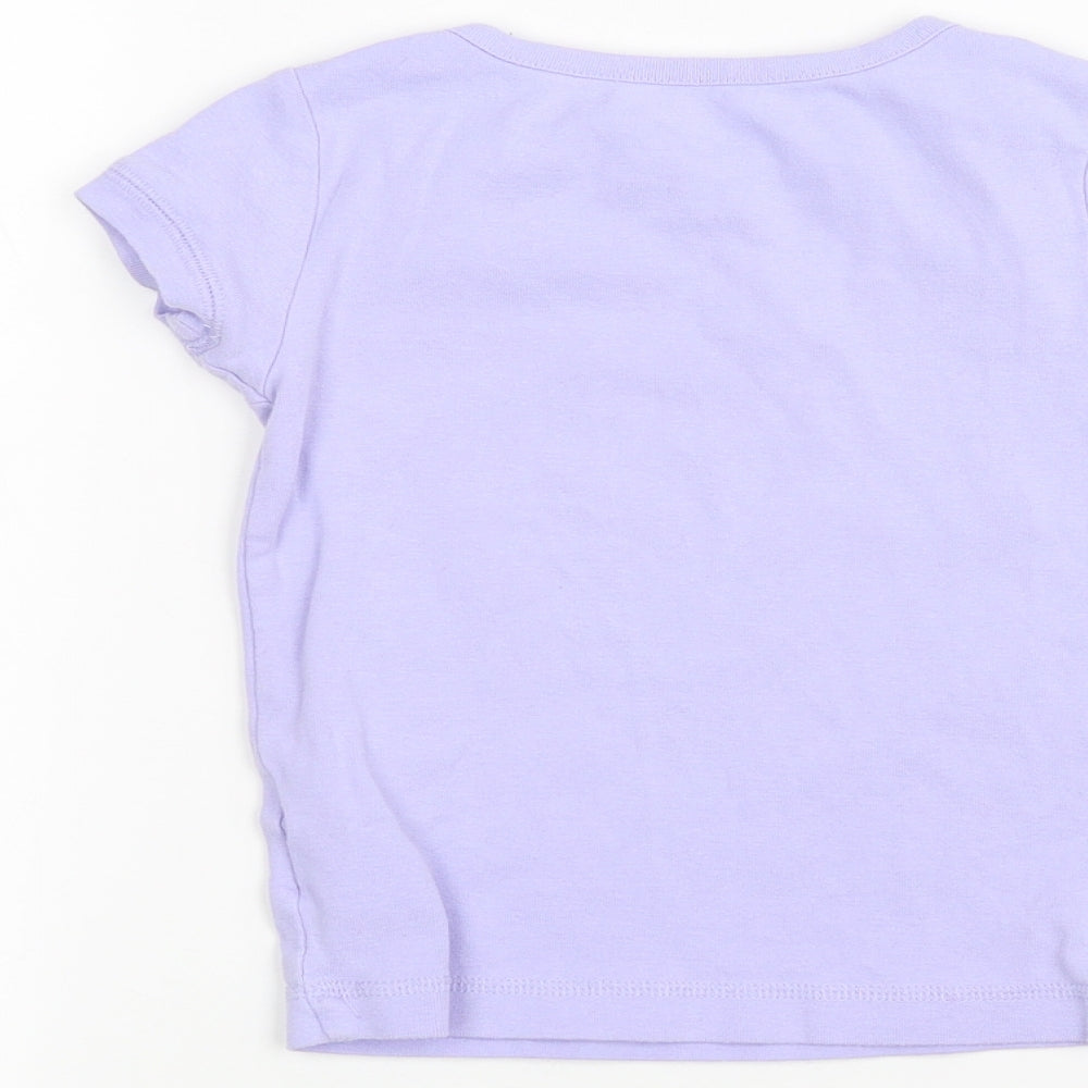 Gap Girls Purple   Basic T-Shirt Size 6 Years