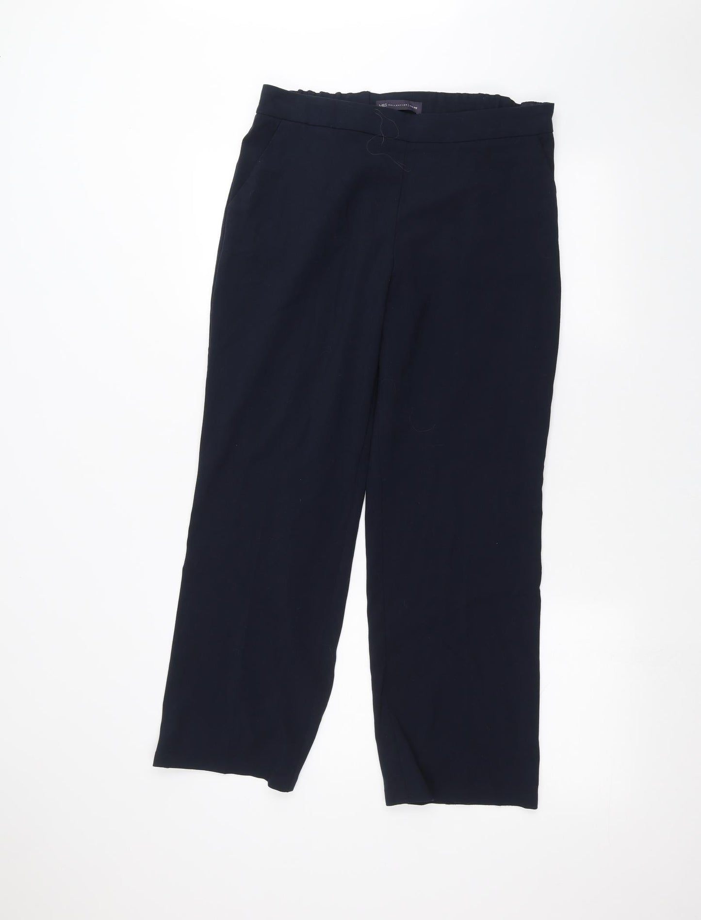 Marks and Spencer Womens Blue   Trousers  Size 12 L25 in