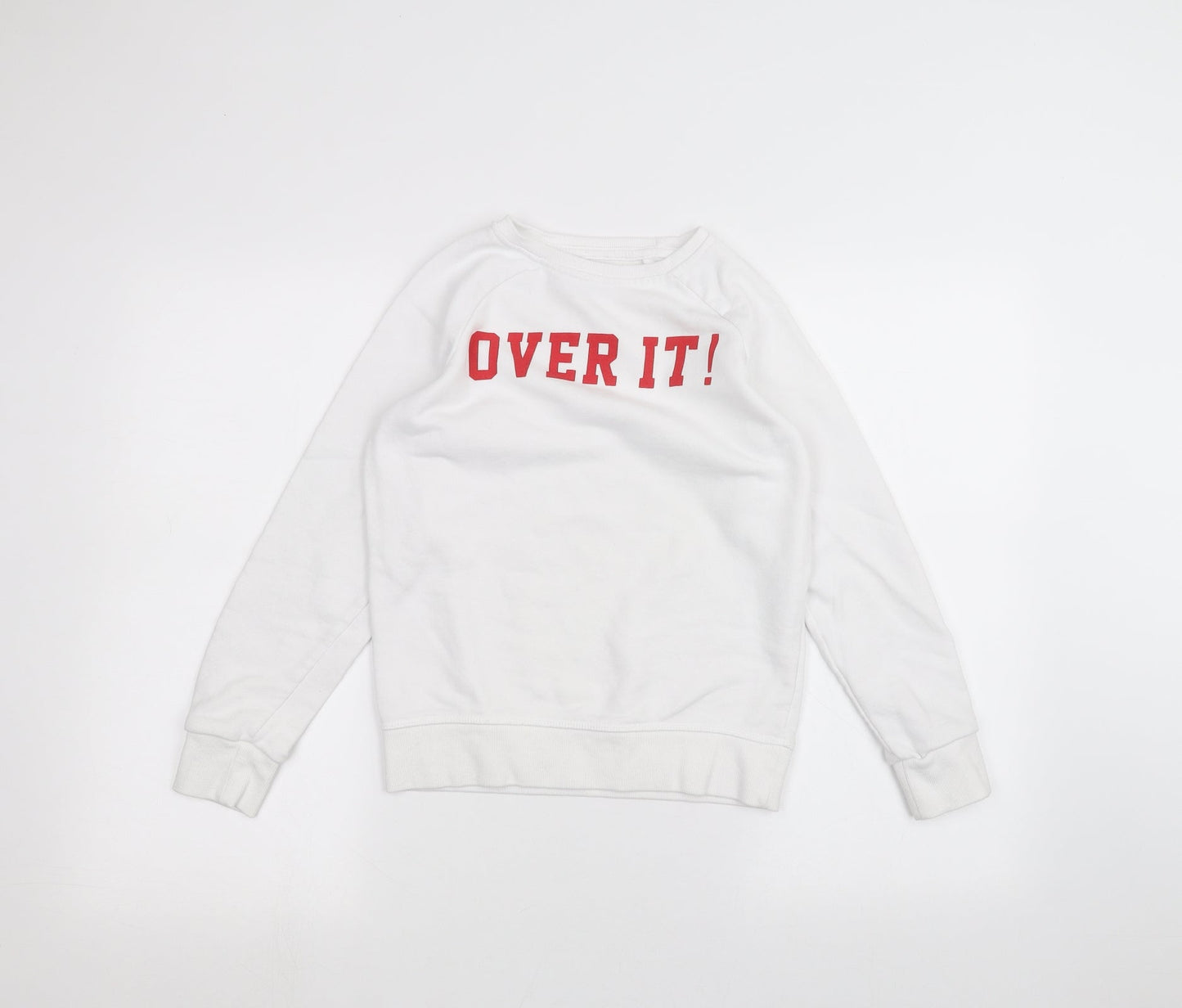 Primark Girls White   Pullover Jumper Size 11-12 Years