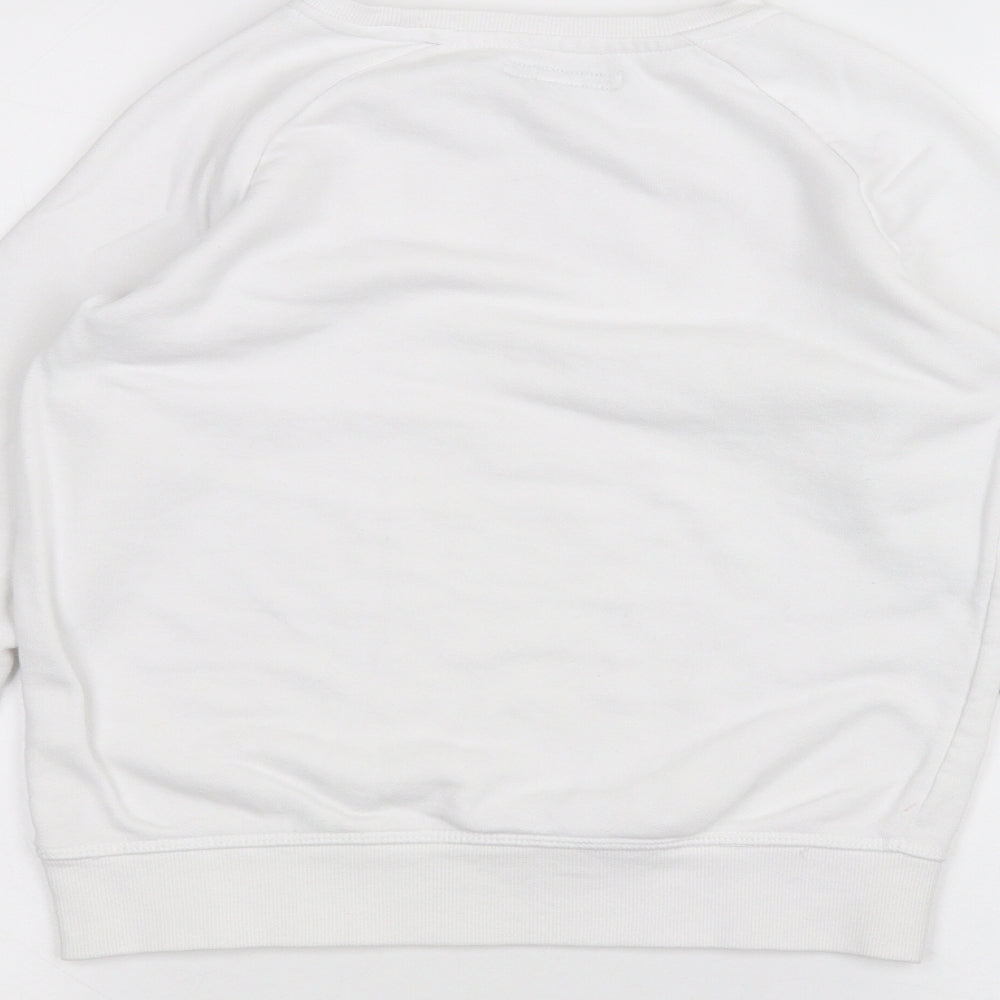 Primark Girls White   Pullover Jumper Size 11-12 Years