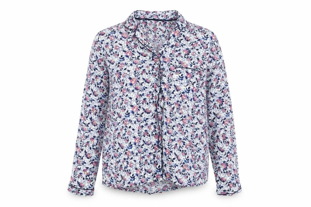 NEXT Womens White Floral  Basic Button-Up Size 12