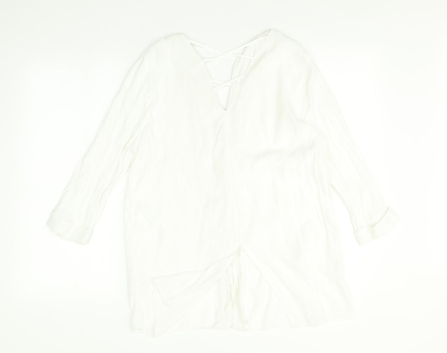 River Island Womens White    Button-Up Size 10