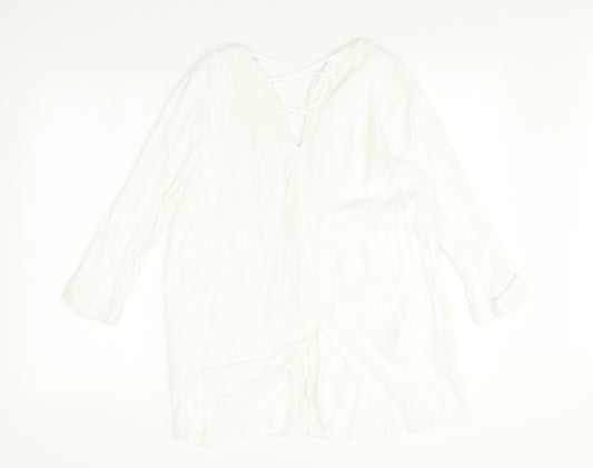 River Island Womens White    Button-Up Size 10