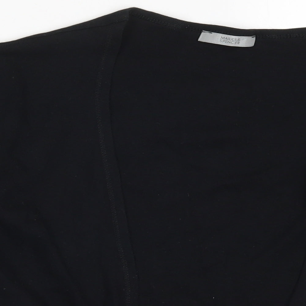 Marks and Spencer Womens Black   Cardigan Jumper Size 12