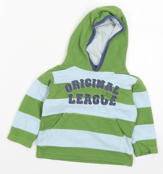 NEXT Boys Green Striped  Pullover Jumper Size 9-12 Months  - Original League