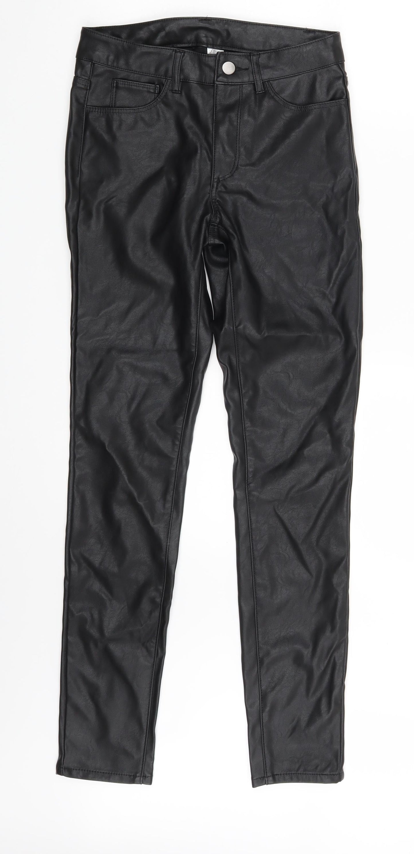 H&M Womens Black   Trousers  Size 8 L29 in
