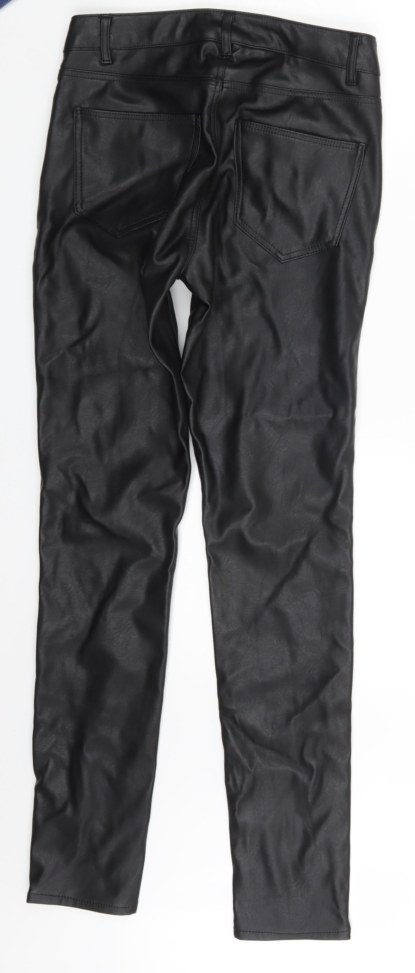 H&M Womens Black   Trousers  Size 8 L29 in