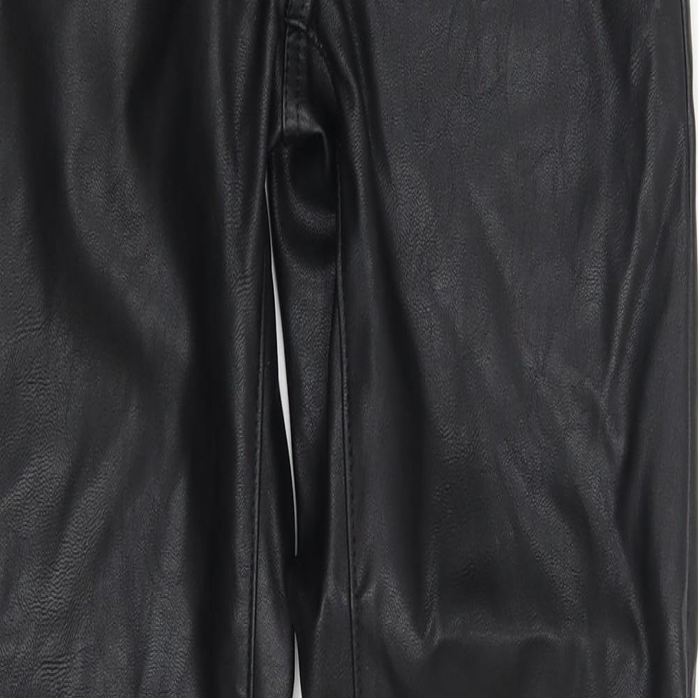 H&M Womens Black   Trousers  Size 8 L29 in