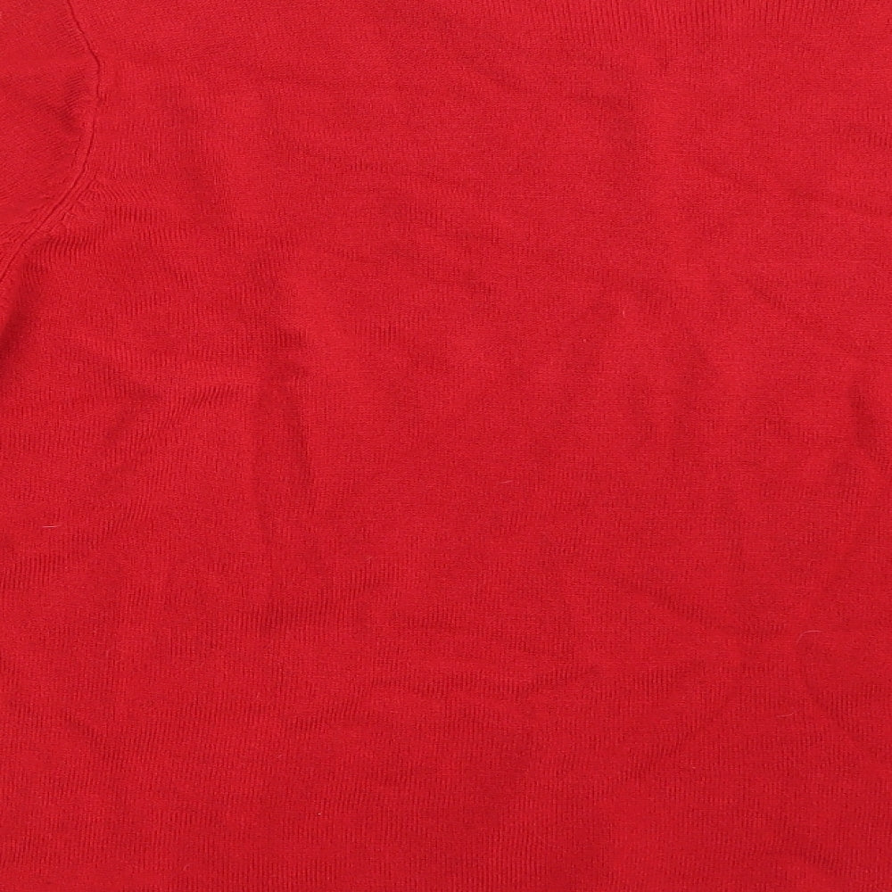 BM  Womens Red   Pullover Jumper Size L