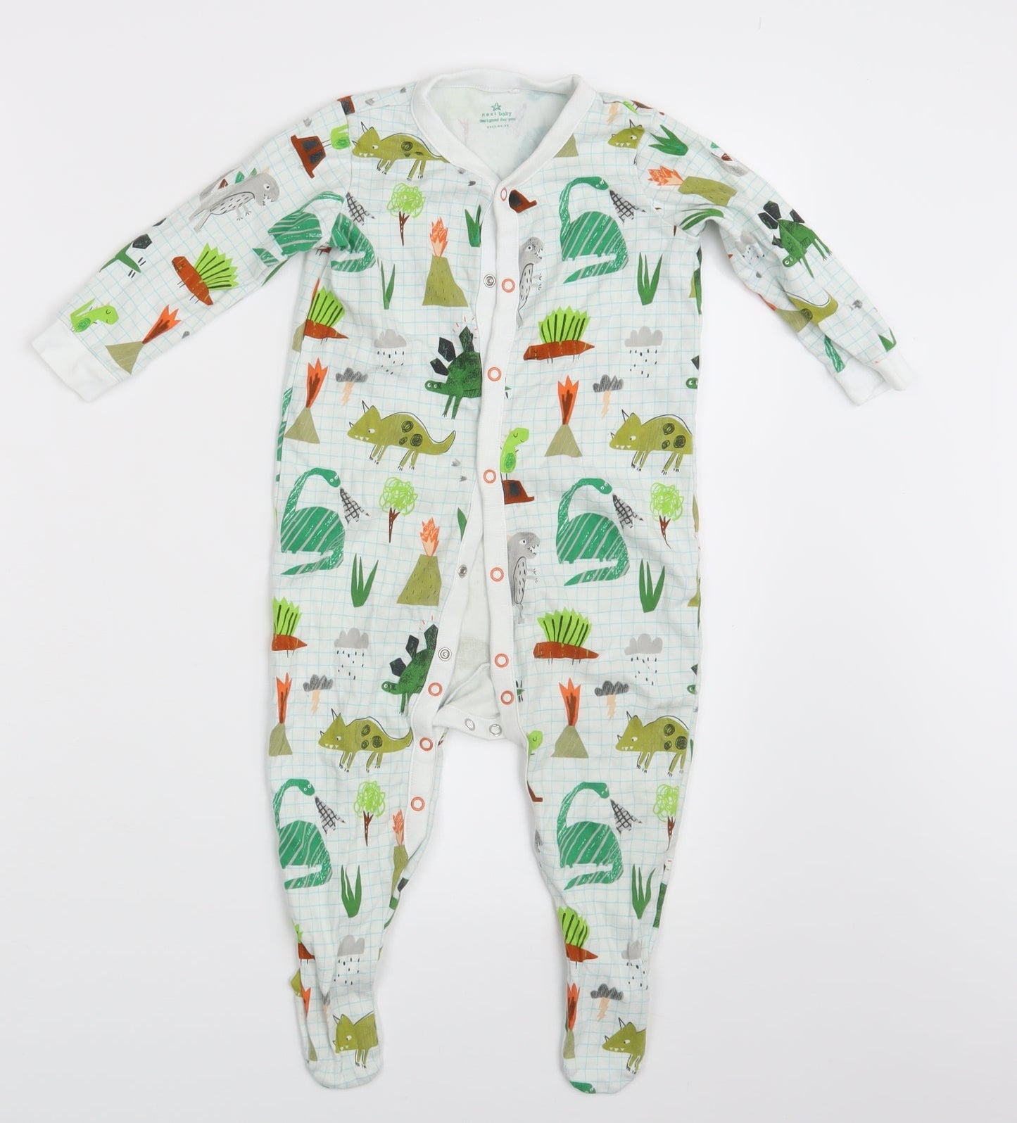 NEXT Boys White Animal Print  Coverall One-Piece One Size