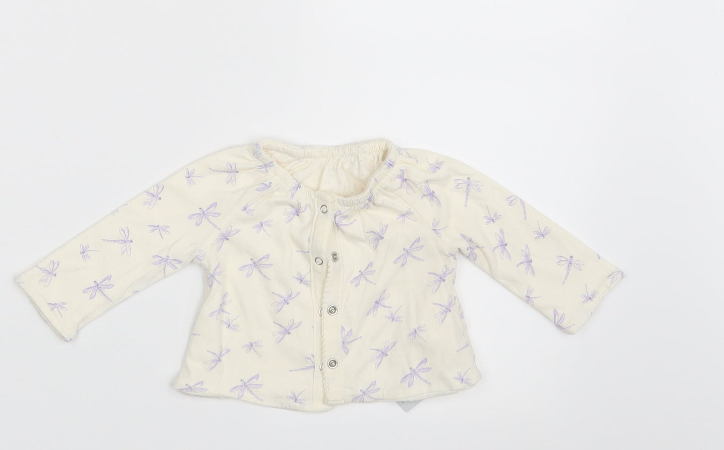 Gap Girls Ivory Animal Print  Cardigan Jumper Size 0-3 Months