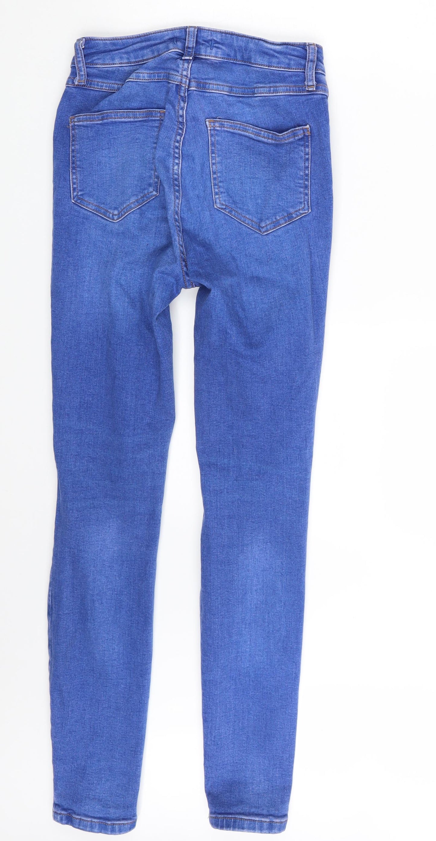 Denim Co. Womens Blue  Denim Skinny Jeans Size 8 L28 in