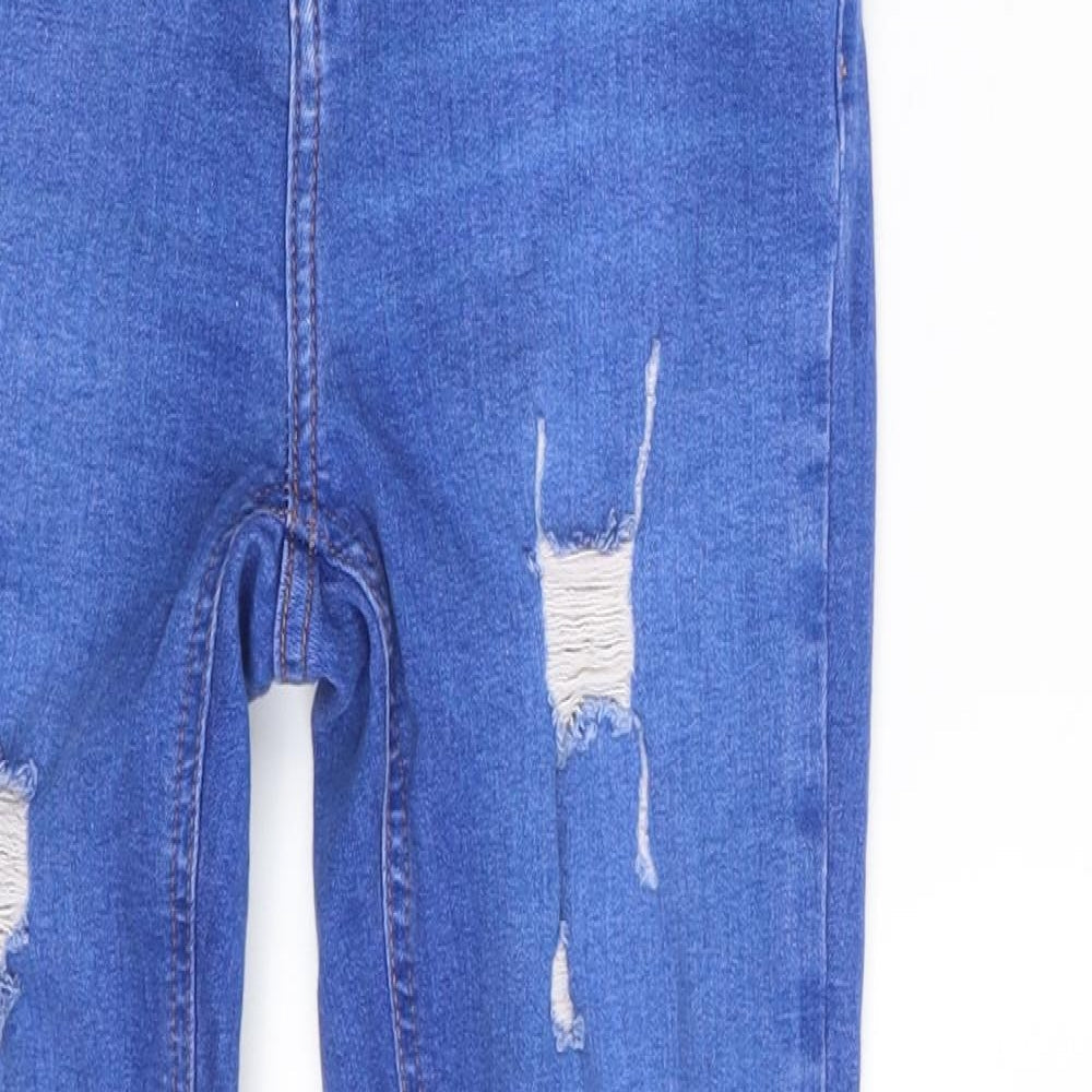 Denim Co. Womens Blue  Denim Skinny Jeans Size 8 L28 in