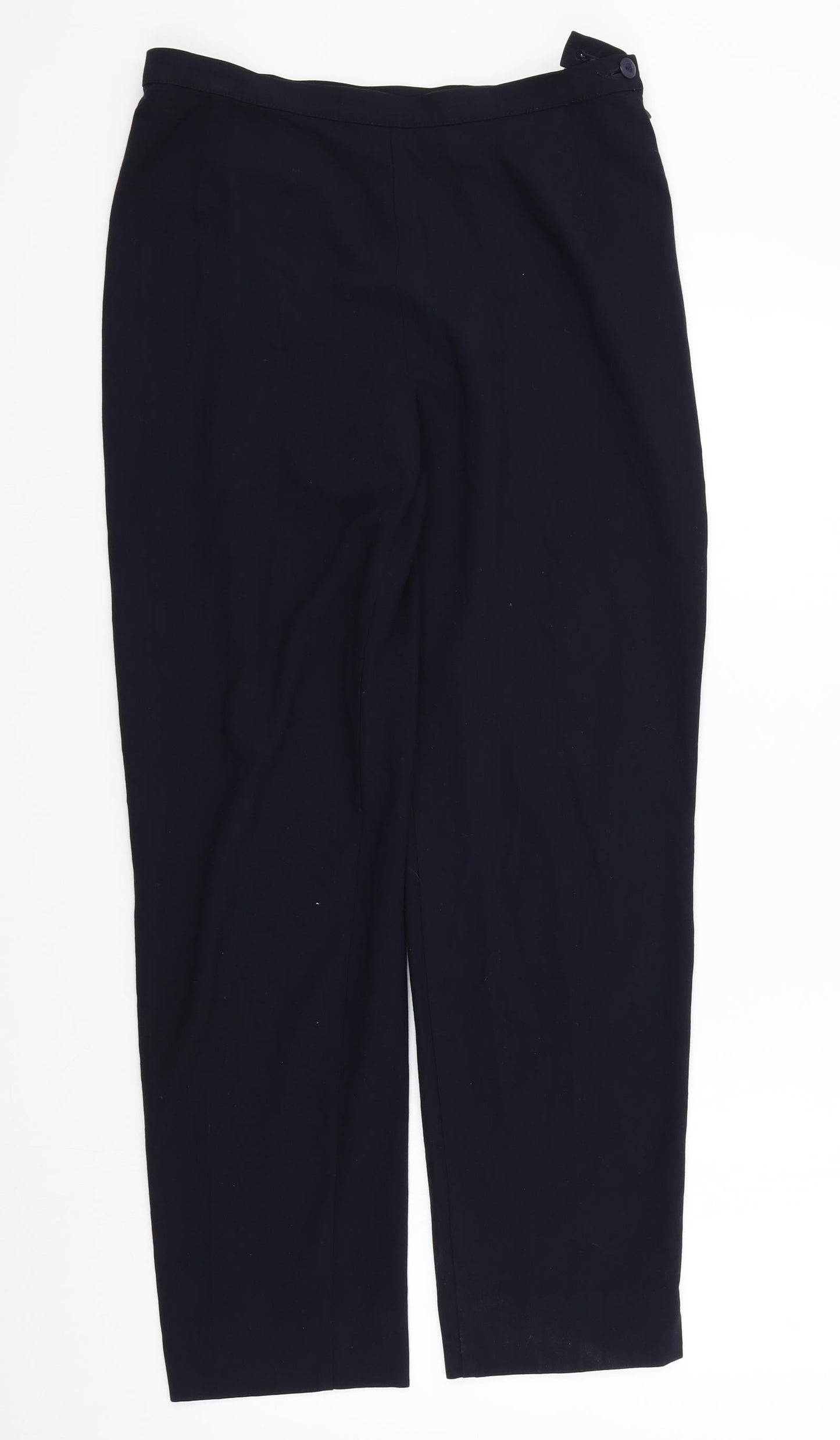 M&S Womens Blue   Trousers  Size 14 L27 in