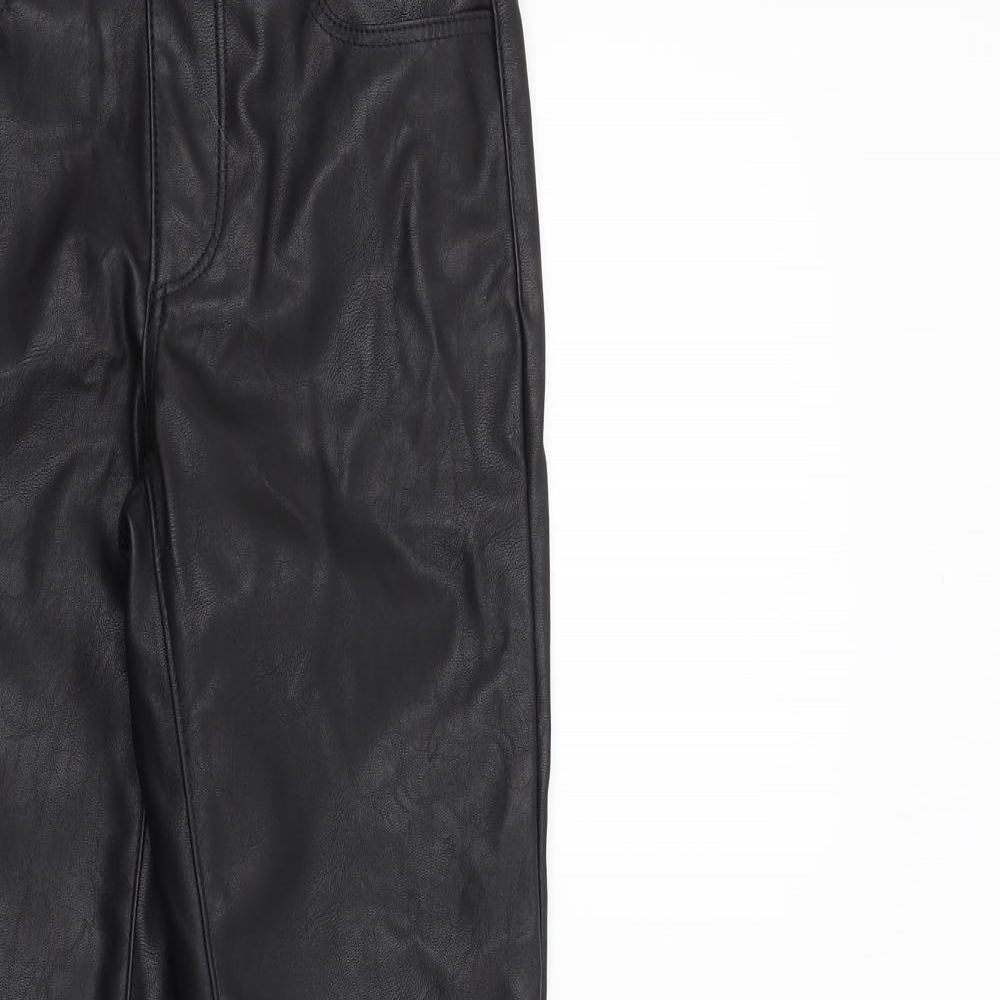 Preworn Womens Black   Trousers  Size 6 L28 in