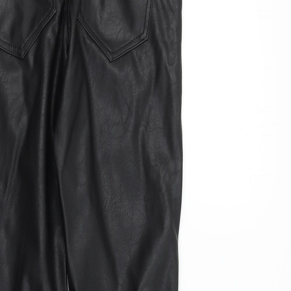 Preworn Womens Black   Trousers  Size 6 L28 in