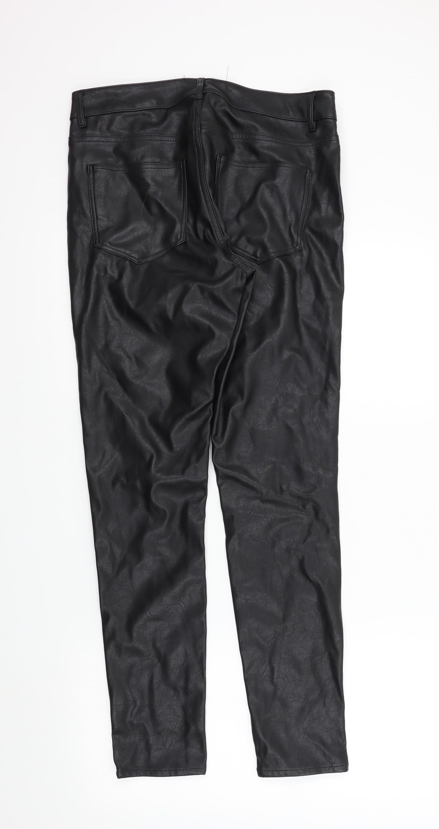 Preworn Womens Black   Trousers  Size 14 L30 in