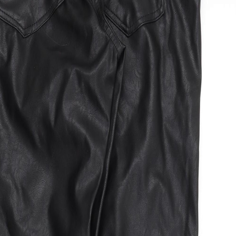 Preworn Womens Black   Trousers  Size 14 L30 in