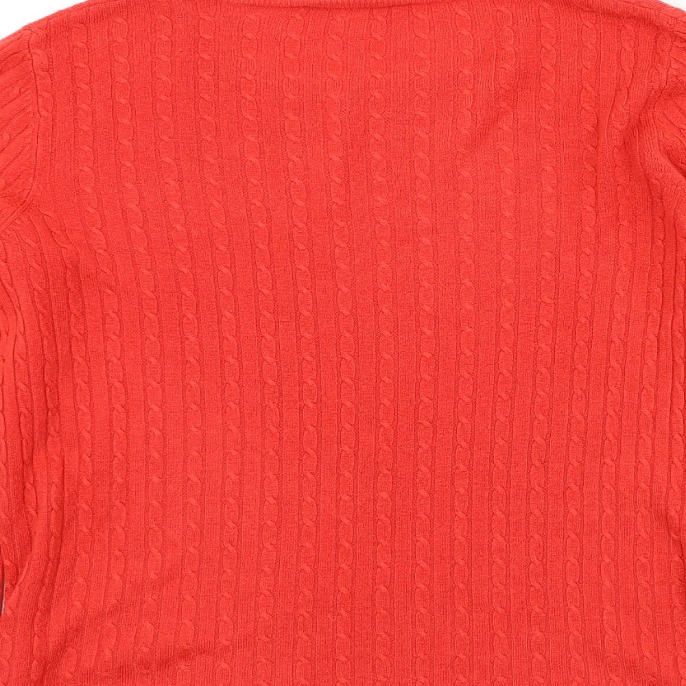 Bonmarché Womens Red   Pullover Jumper Size 14