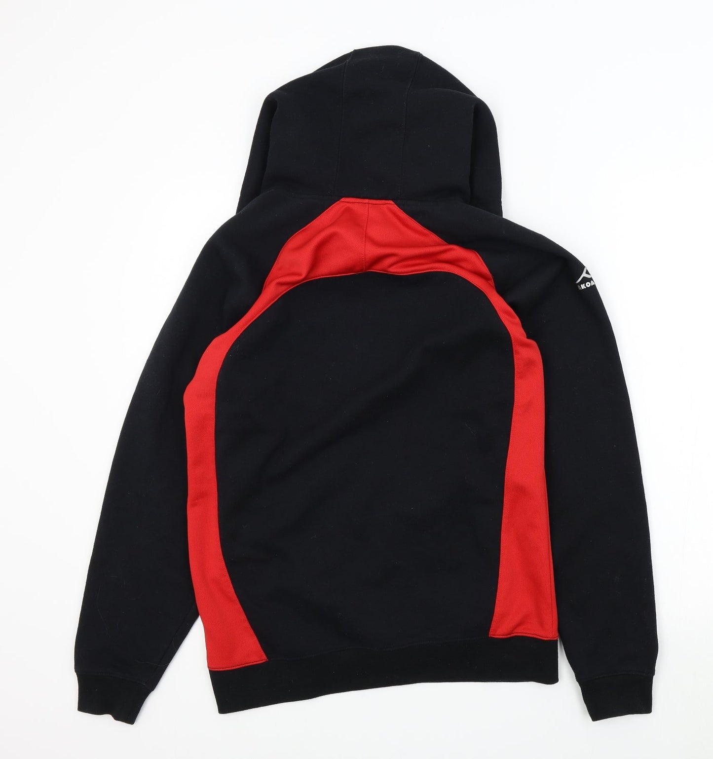 AKOA Boys Black Colourblock  Pullover Hoodie Size M