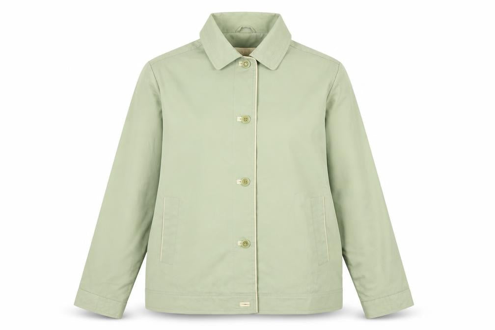 EWM Womens Green   Overcoat Coat Size 16