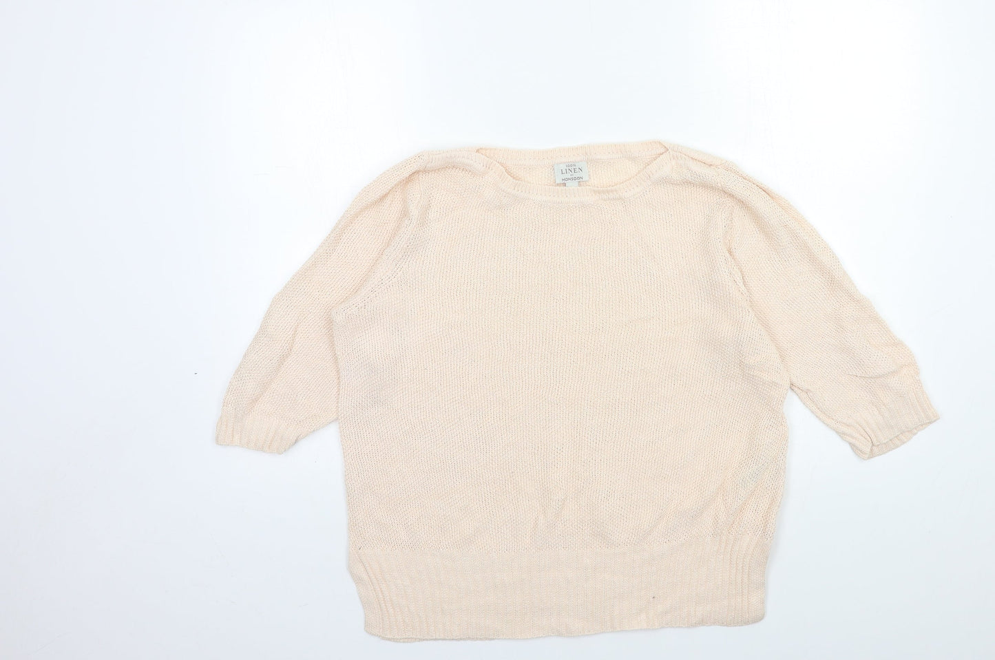 Monsoon Womens Pink  Knit Pullover Jumper Size L