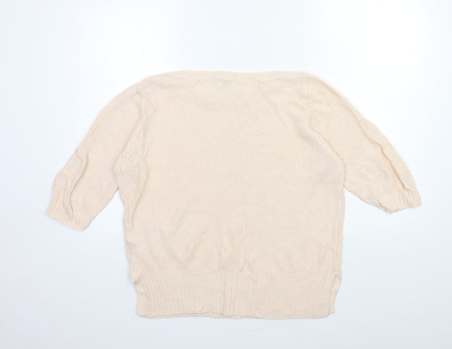 Monsoon Womens Pink  Knit Pullover Jumper Size L