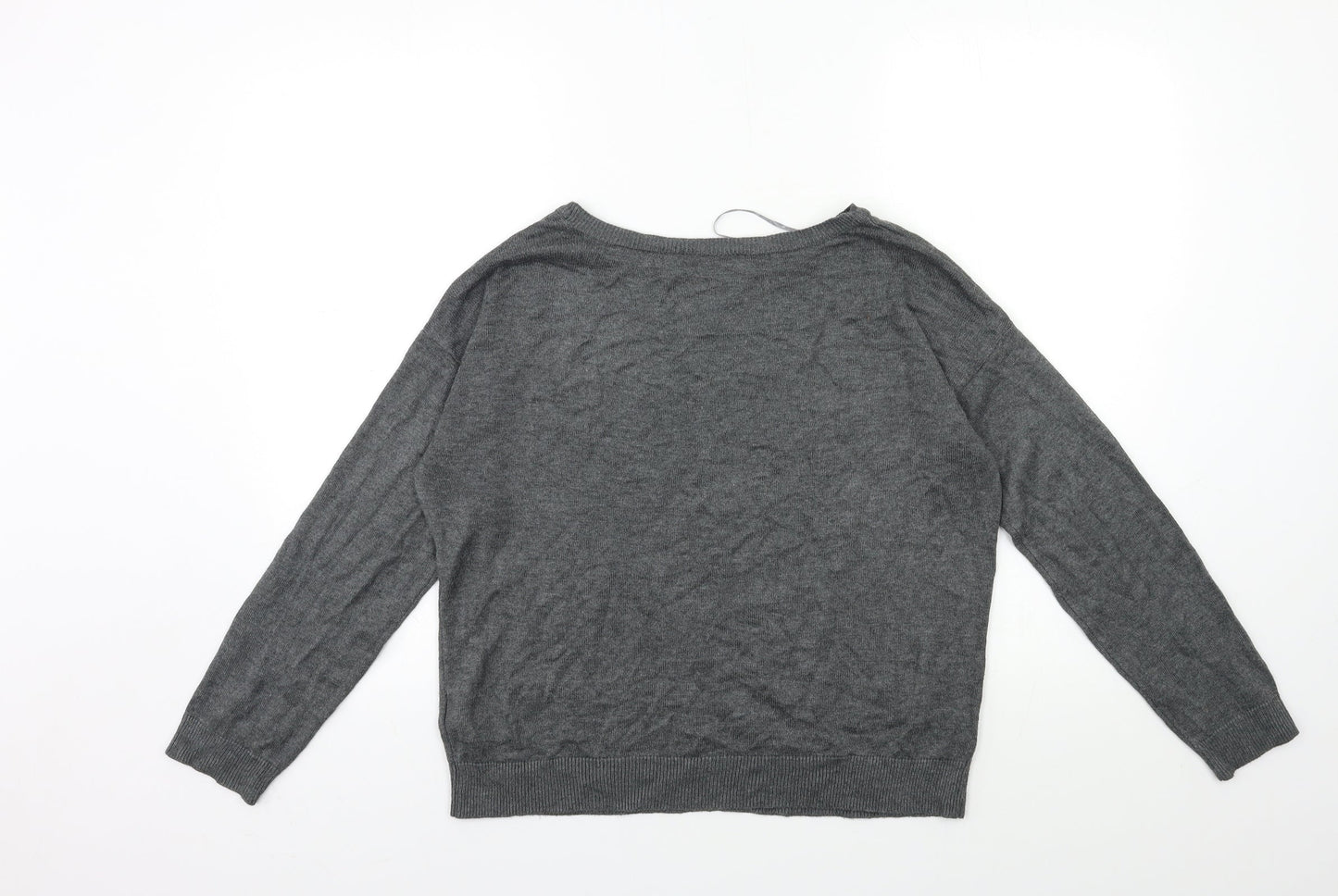 Marks and Spencer Womens Grey  Knit Pullover Jumper Size 8