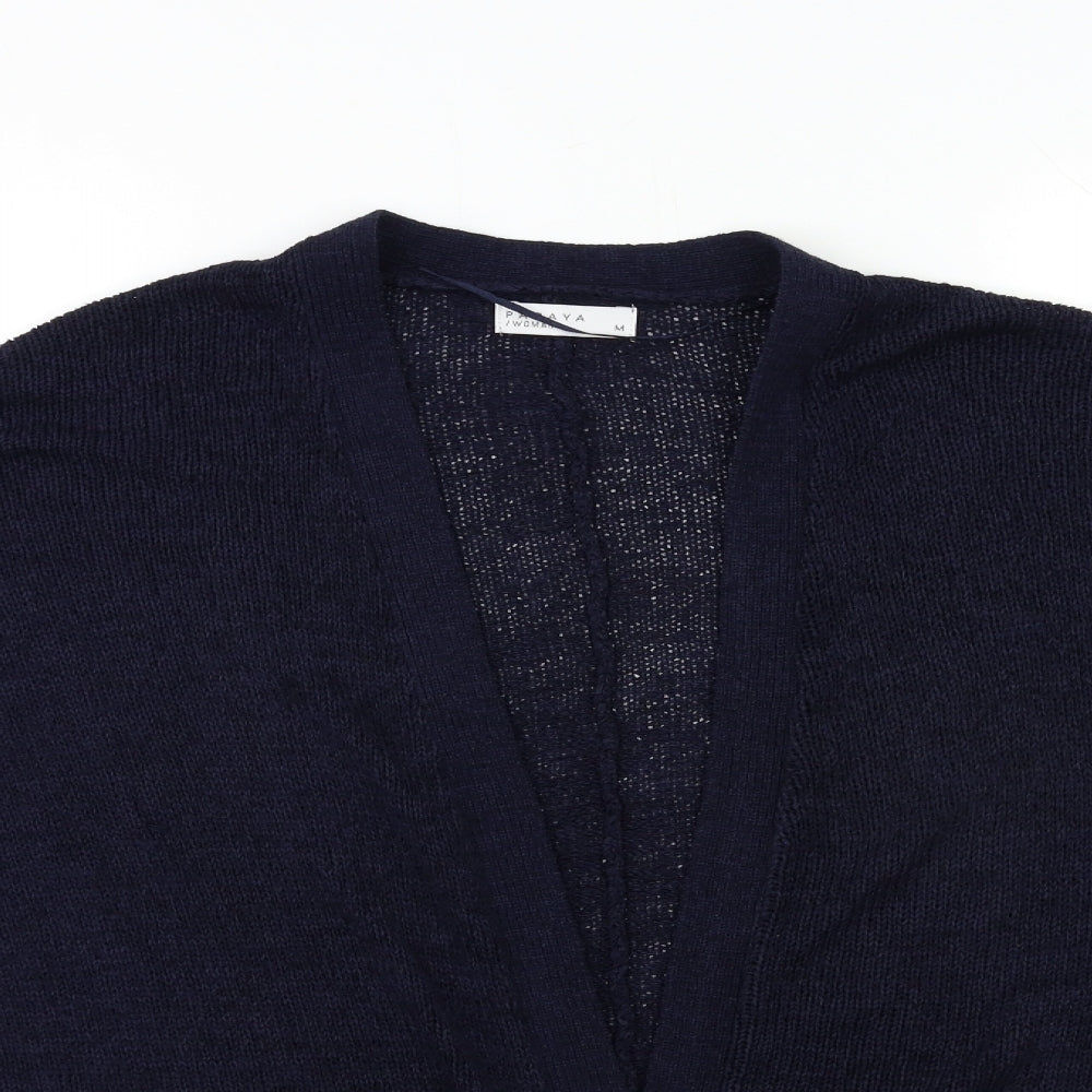 Papaya Womens Blue  Knit Cardigan Jumper Size M