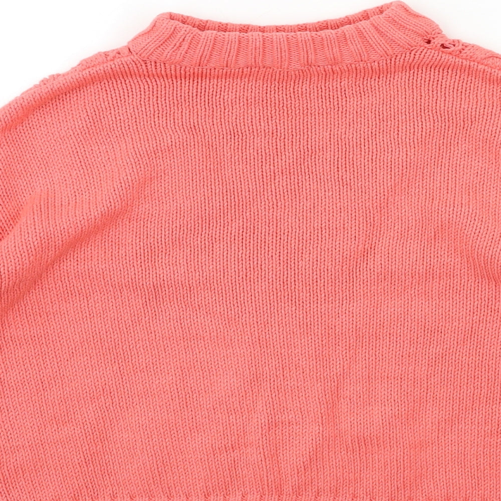 Dorothy Perkins Womens Pink  Knit Pullover Jumper Size 10