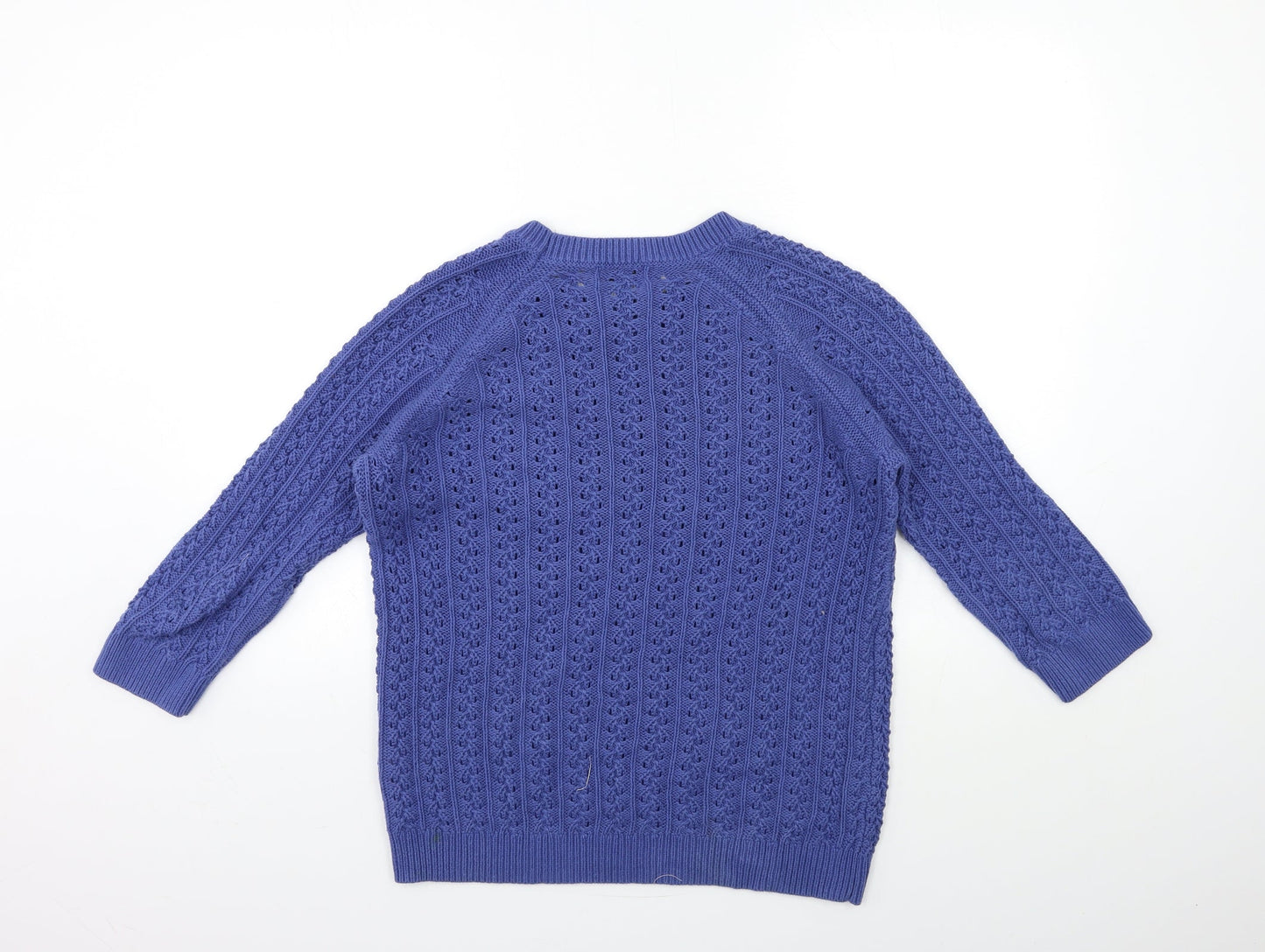 Papaya Womens Blue  Knit Pullover Jumper Size M