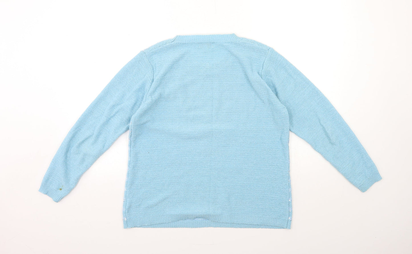 Fay Louise Womens Blue  Knit Pullover Jumper Size M