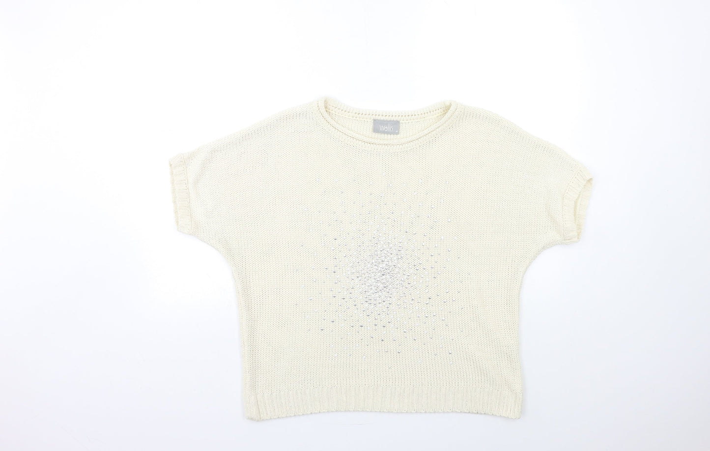 Wallis Womens Beige  Knit Pullover Jumper Size M
