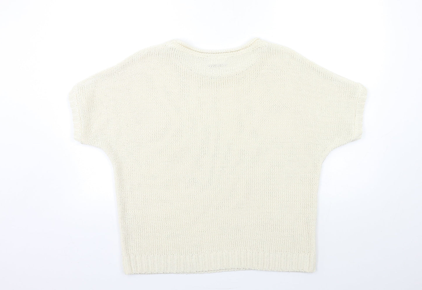 Wallis Womens Beige  Knit Pullover Jumper Size M