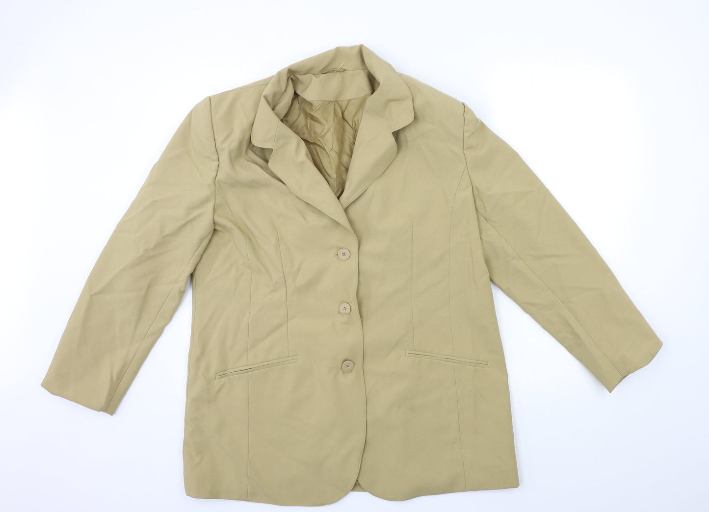 Preworn Womens Beige   Jacket Suit Jacket Size 18