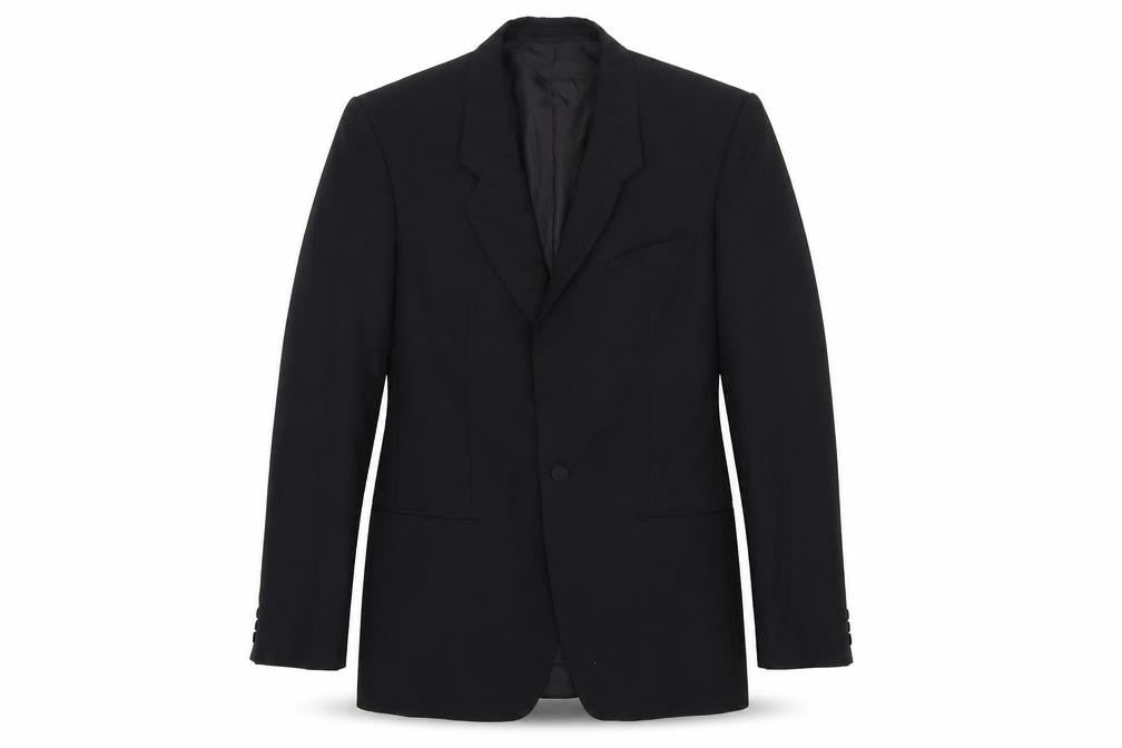 Preworn Mens Black   Jacket Suit Jacket Size 38