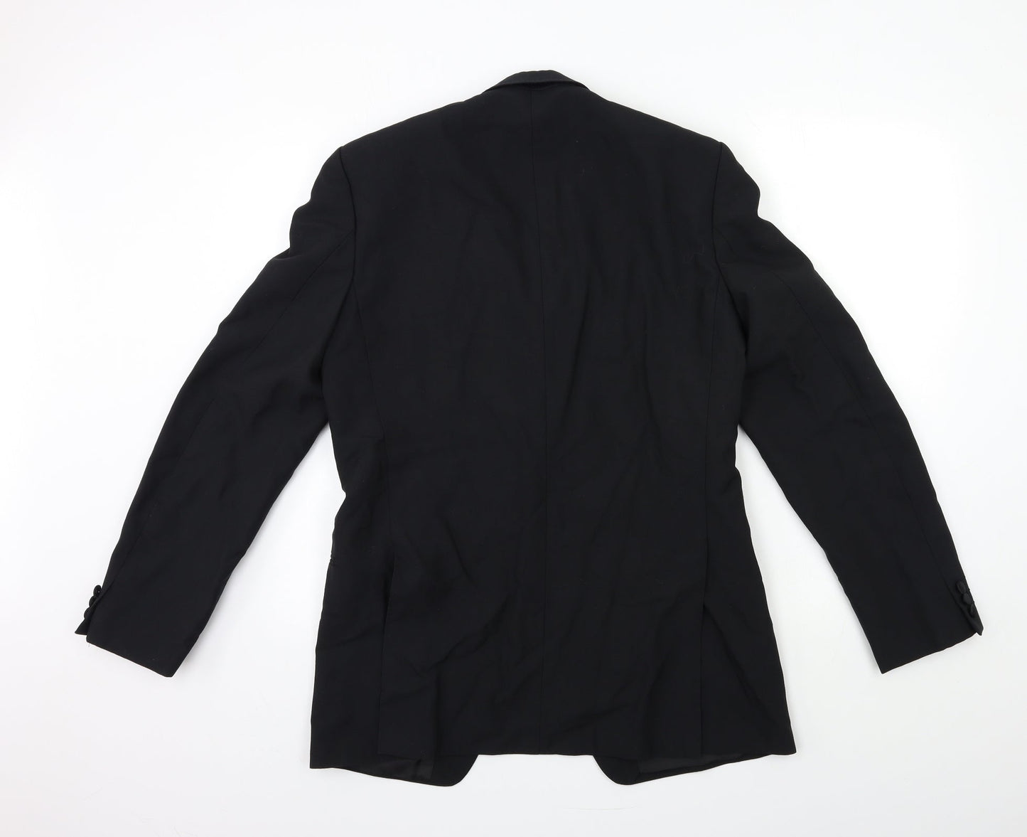 Preworn Mens Black   Jacket Suit Jacket Size 38
