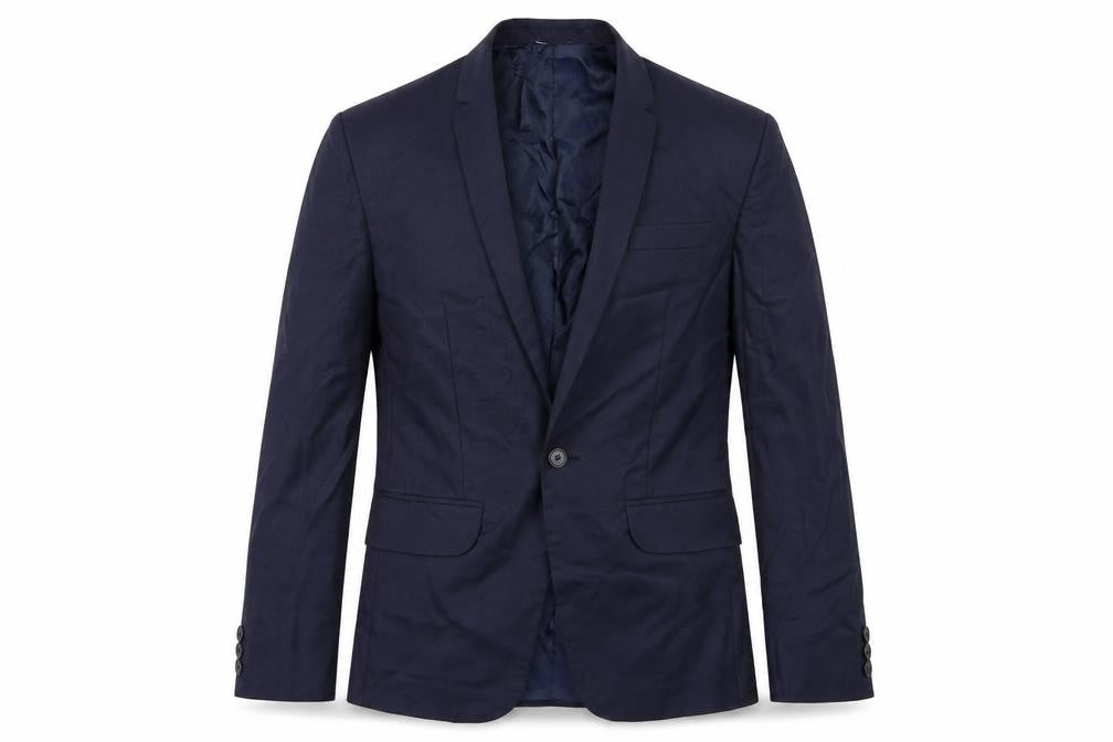 Preworn Mens Blue   Jacket Suit Jacket Size 36