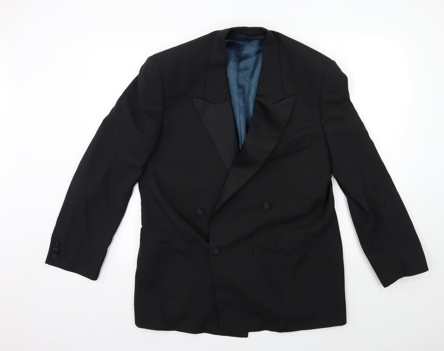 Preworn Mens Black    Suit Jacket Size 42