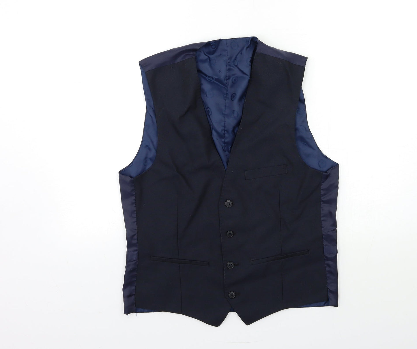 Preworn Mens Blue   Jacket Suit Jacket Size 38