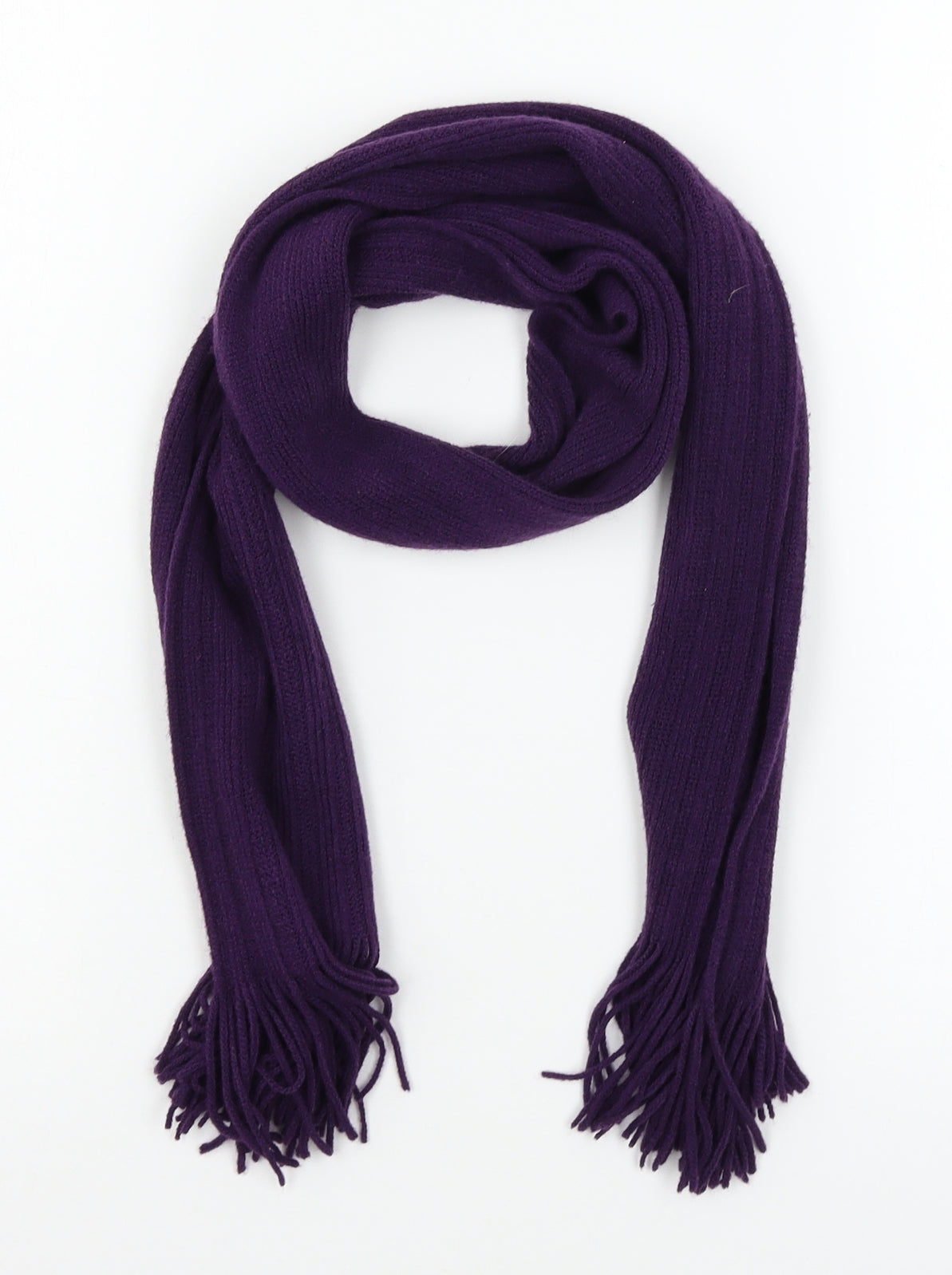 Preworn Womens Purple  Knit  Scarf