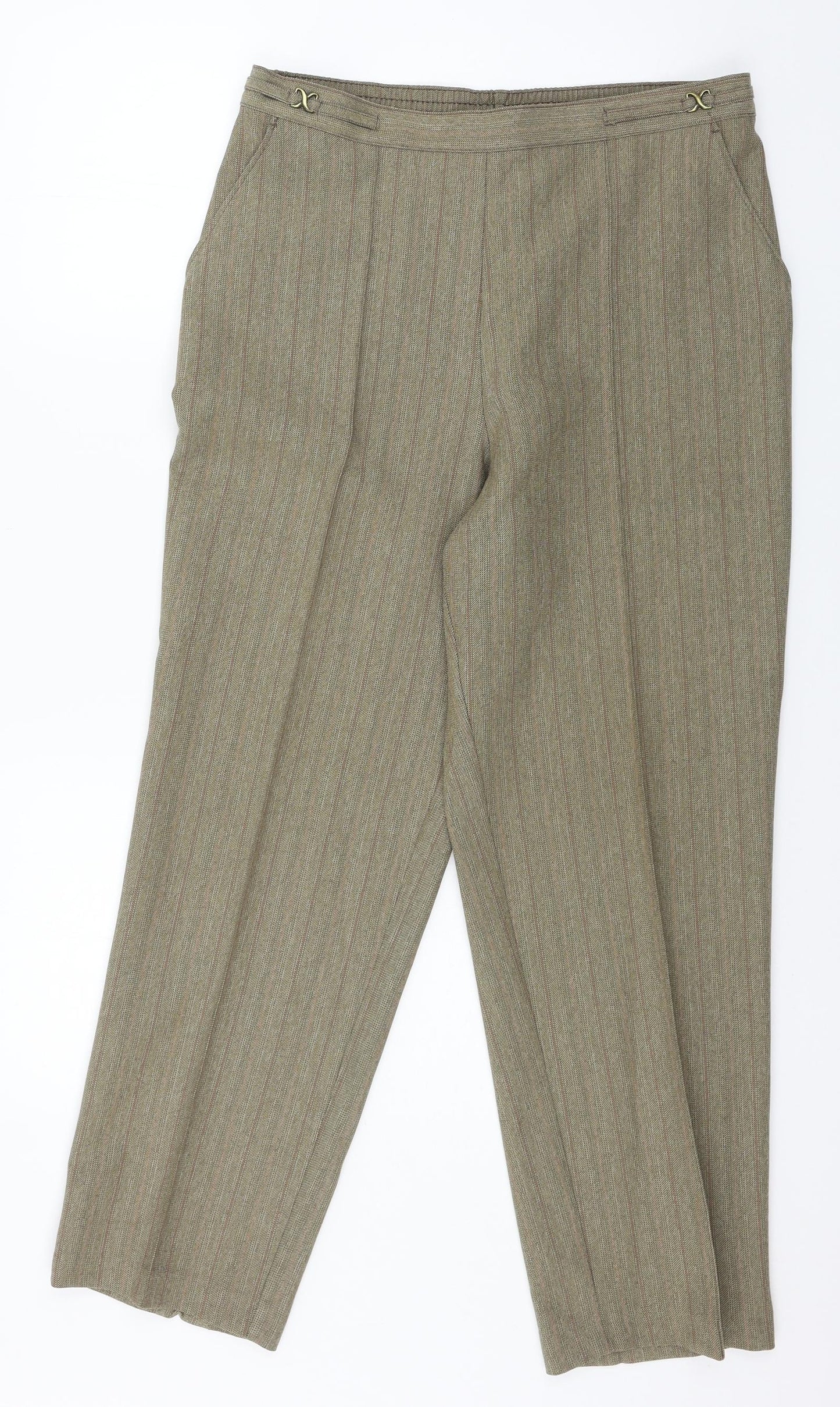 Marks and Spencer Womens Brown   Trousers  Size 14 L27 in