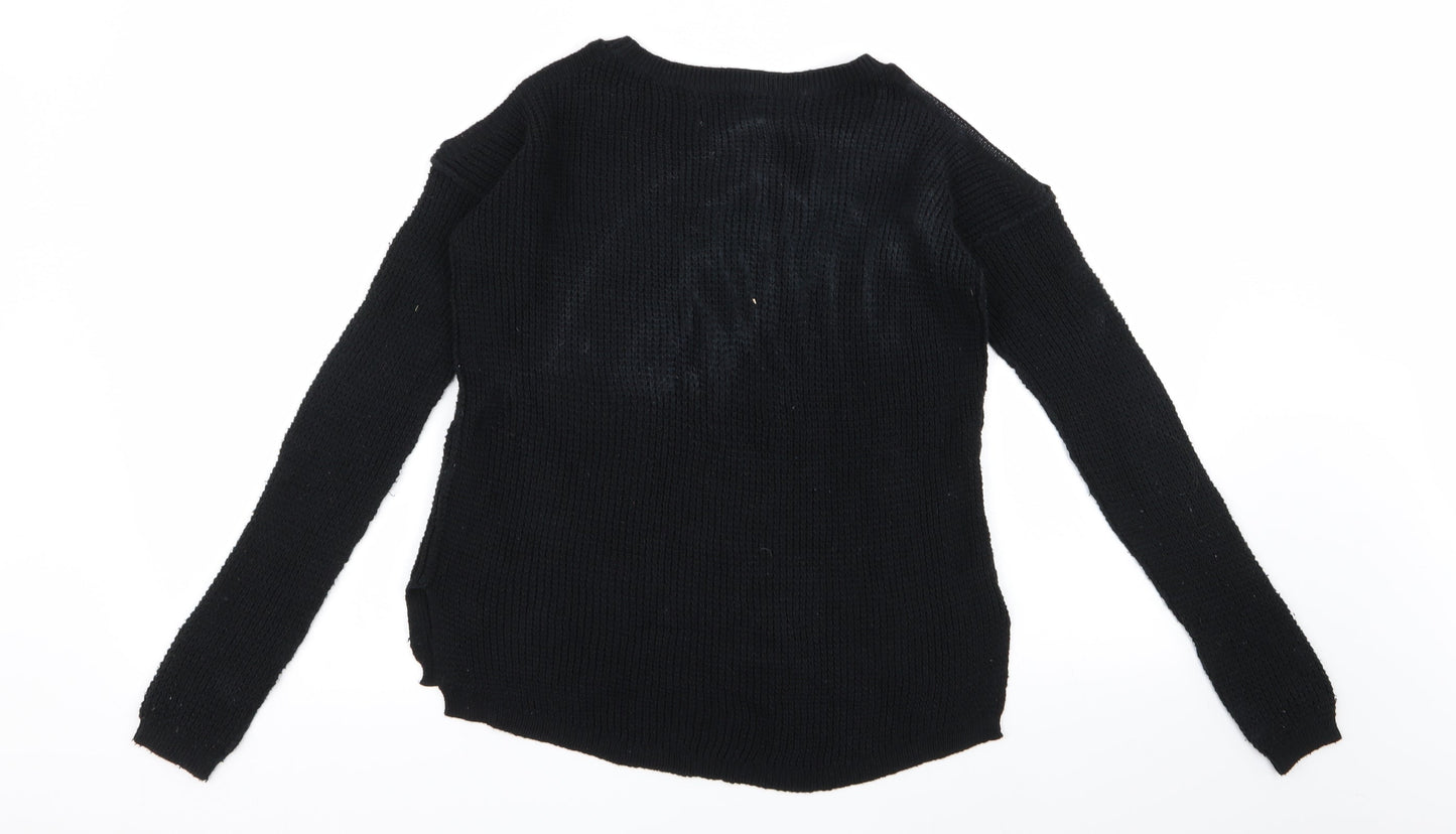 Hollister Womens Black   Pullover Jumper Size XS