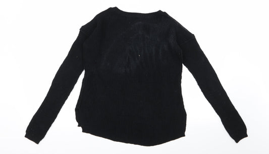 Hollister Womens Black   Pullover Jumper Size XS