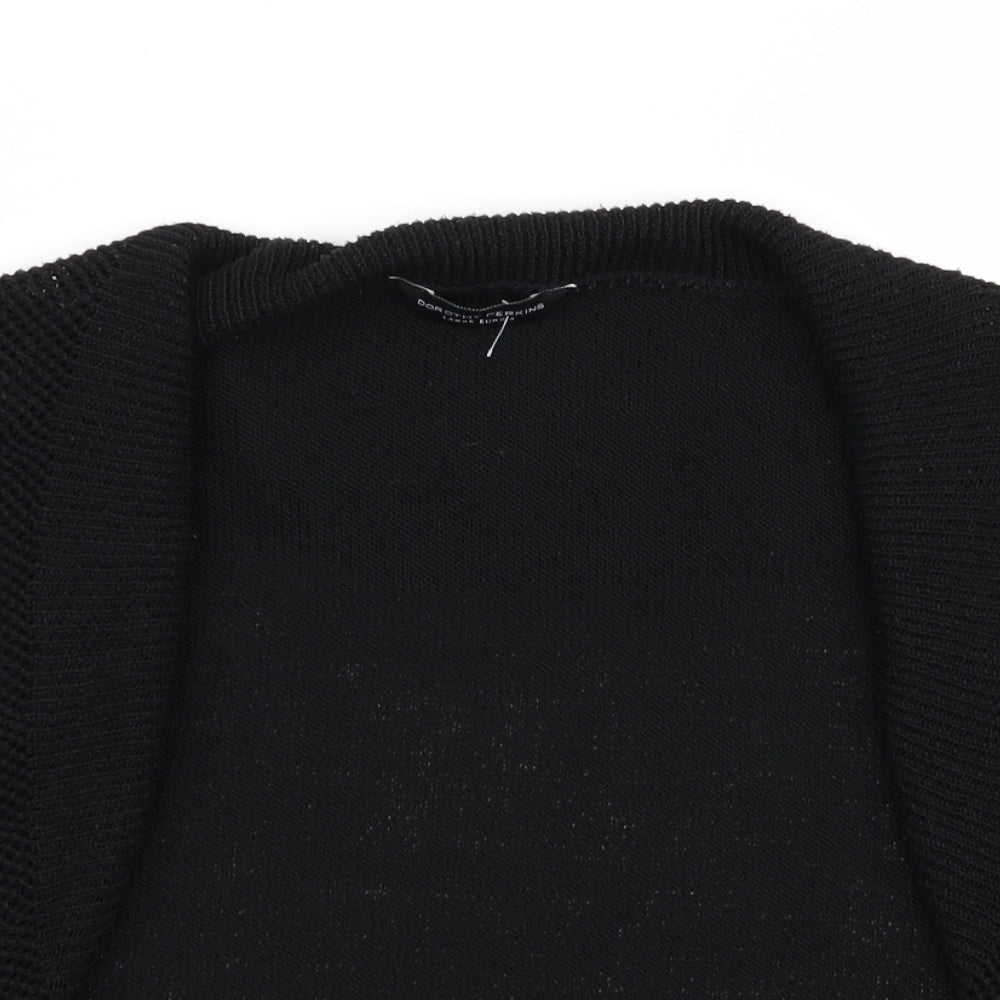 Dorothy Perkins Womens Black   Cardigan Jumper Size L
