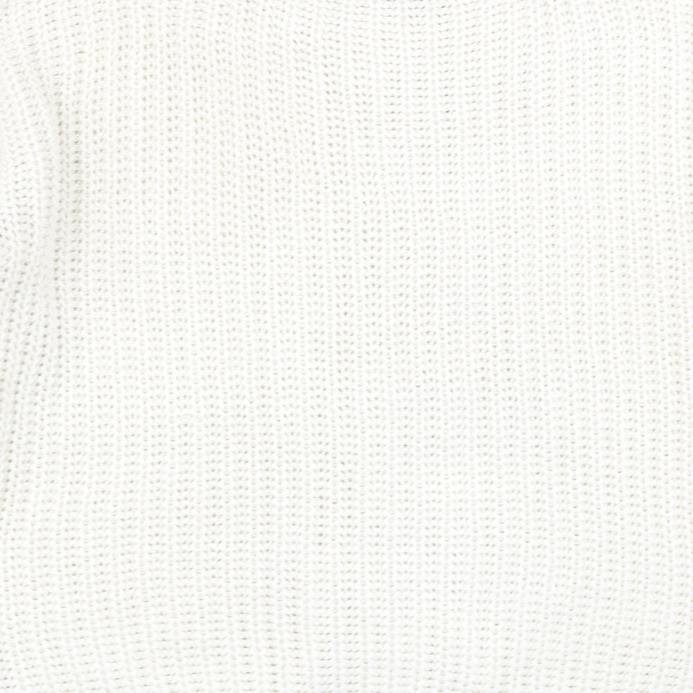 Peacocks Womens White   Pullover Jumper Size M