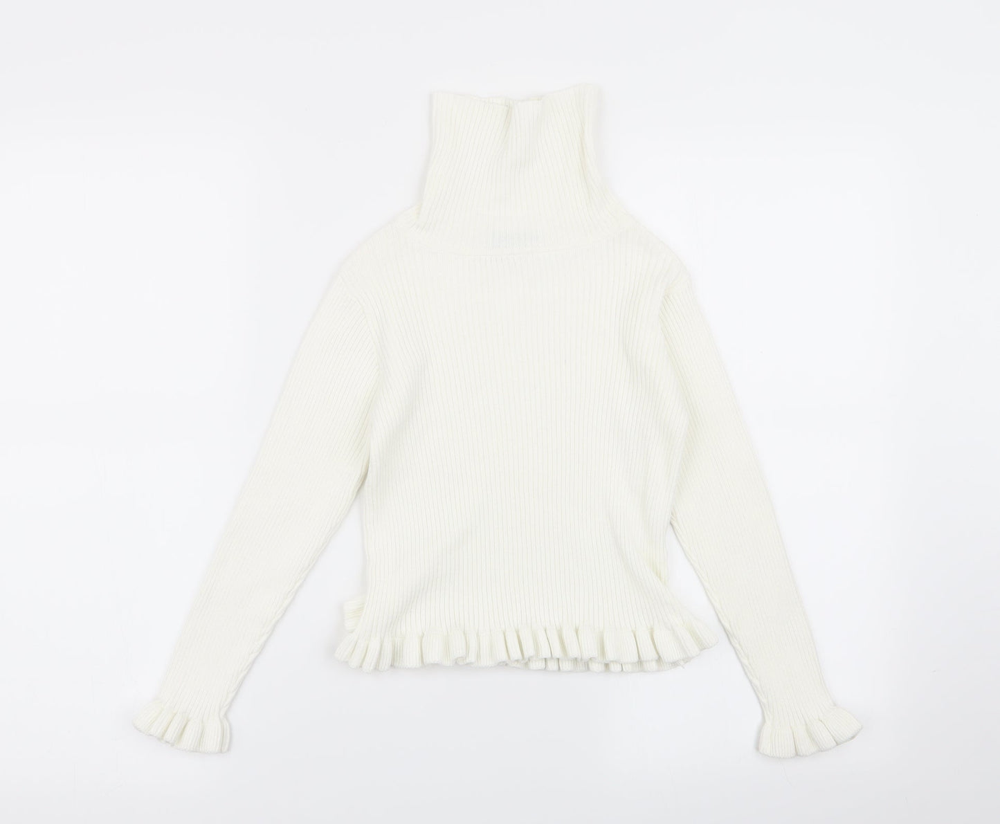 Matalan Girls White   Basic T-Shirt Size 8 Years