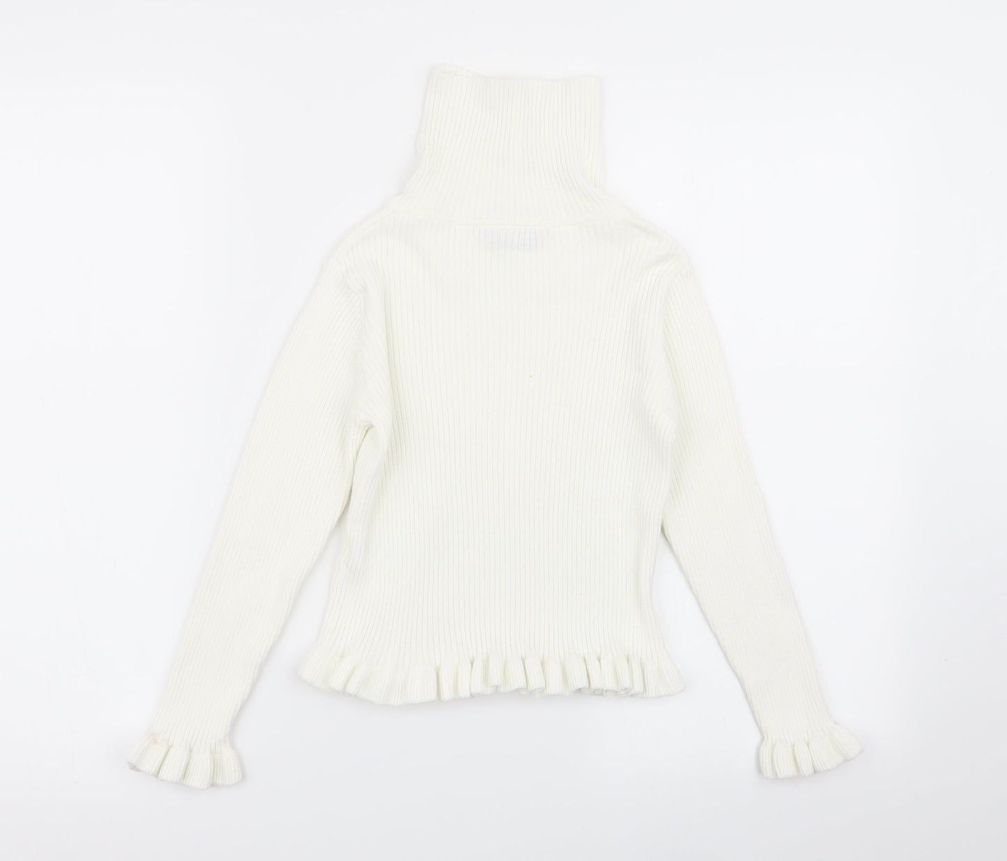 Matalan Girls White   Basic T-Shirt Size 8 Years