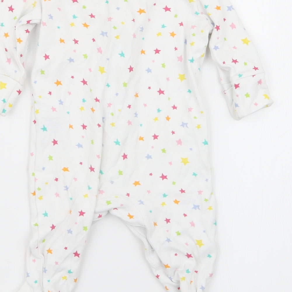 NEXT Girls White Solid  Babydoll One Piece Size 0-3 Months